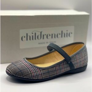 CHILDREN CHIC New!!! Classic Plaid Mary Janes NIB
